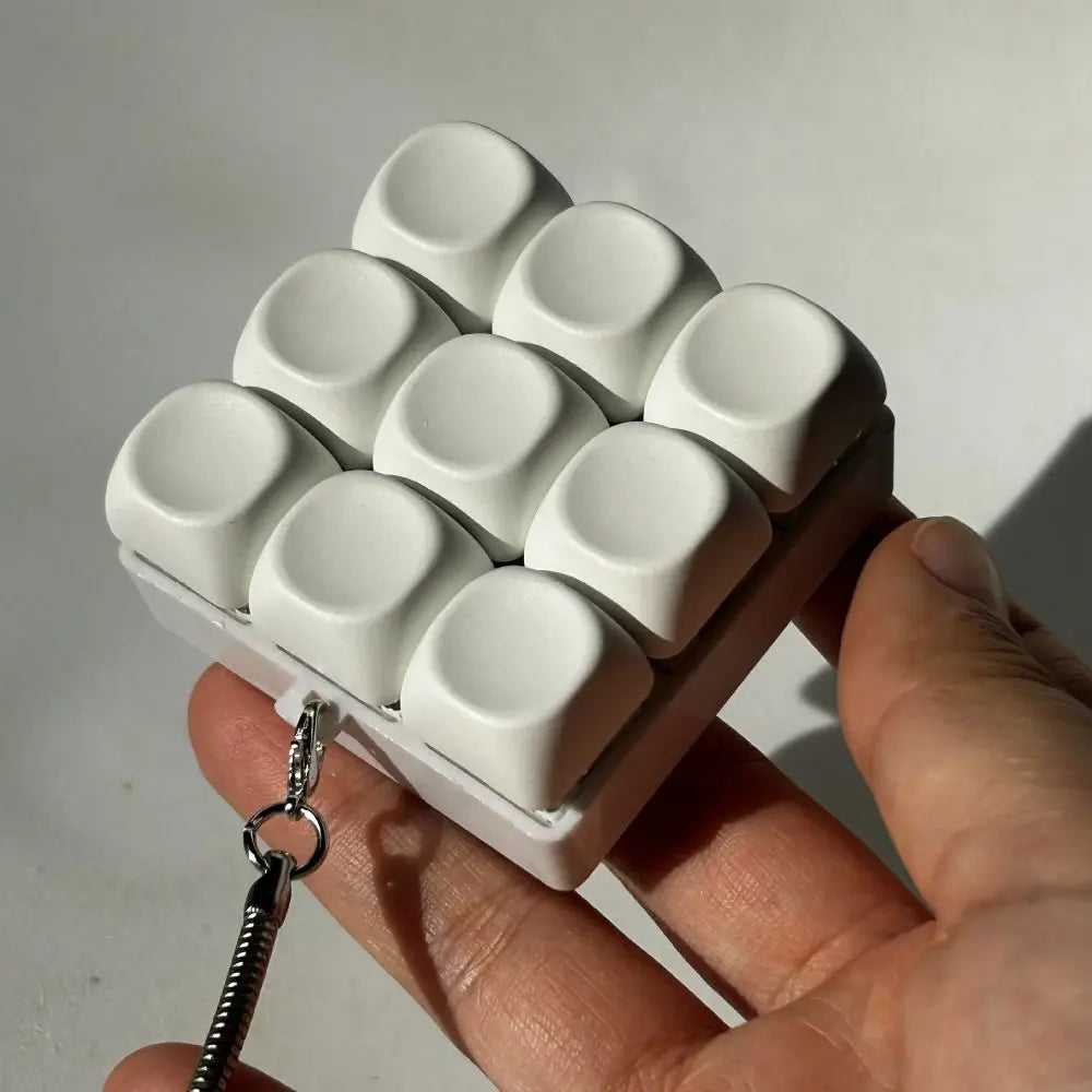 Mini Keyboard Keychain Fidget Toy – Clicky Stress Relief for Neurospicy Hands