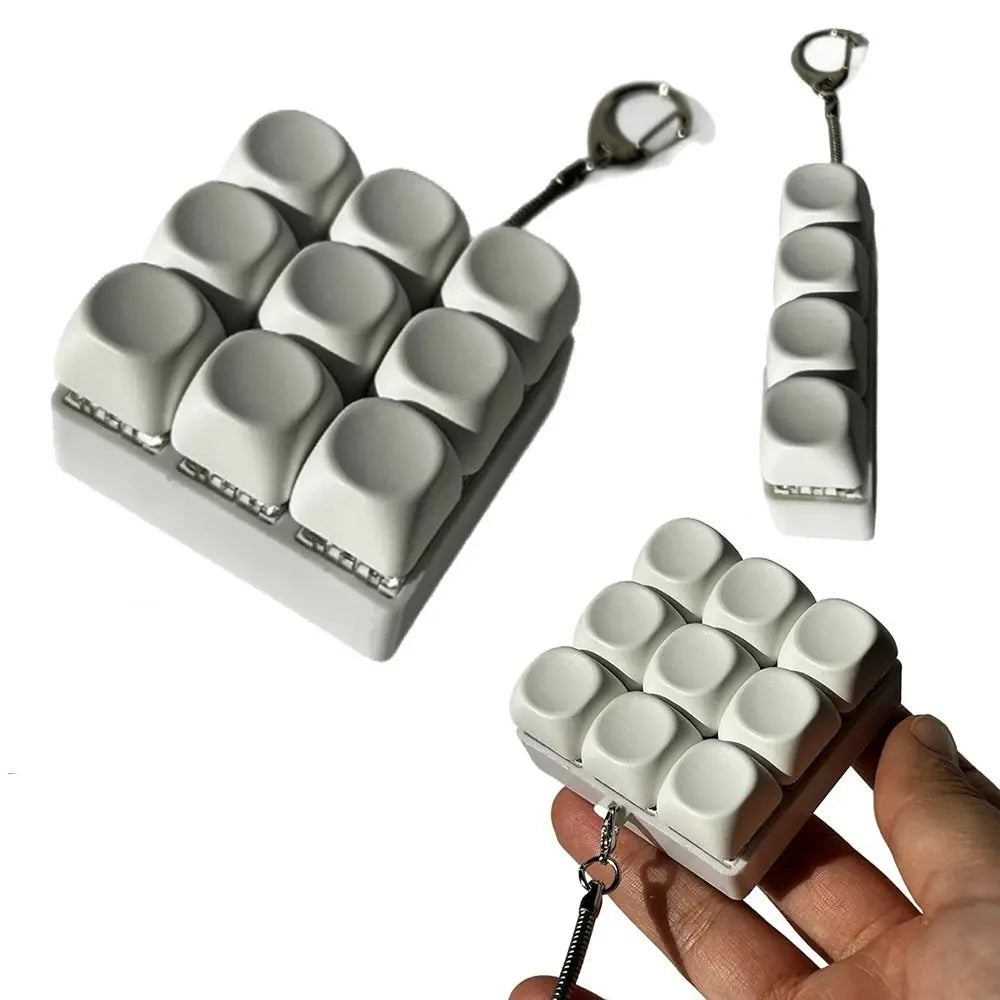 Mini Keyboard Keychain Fidget Toy – Clicky Stress Relief for Neurospicy Hands