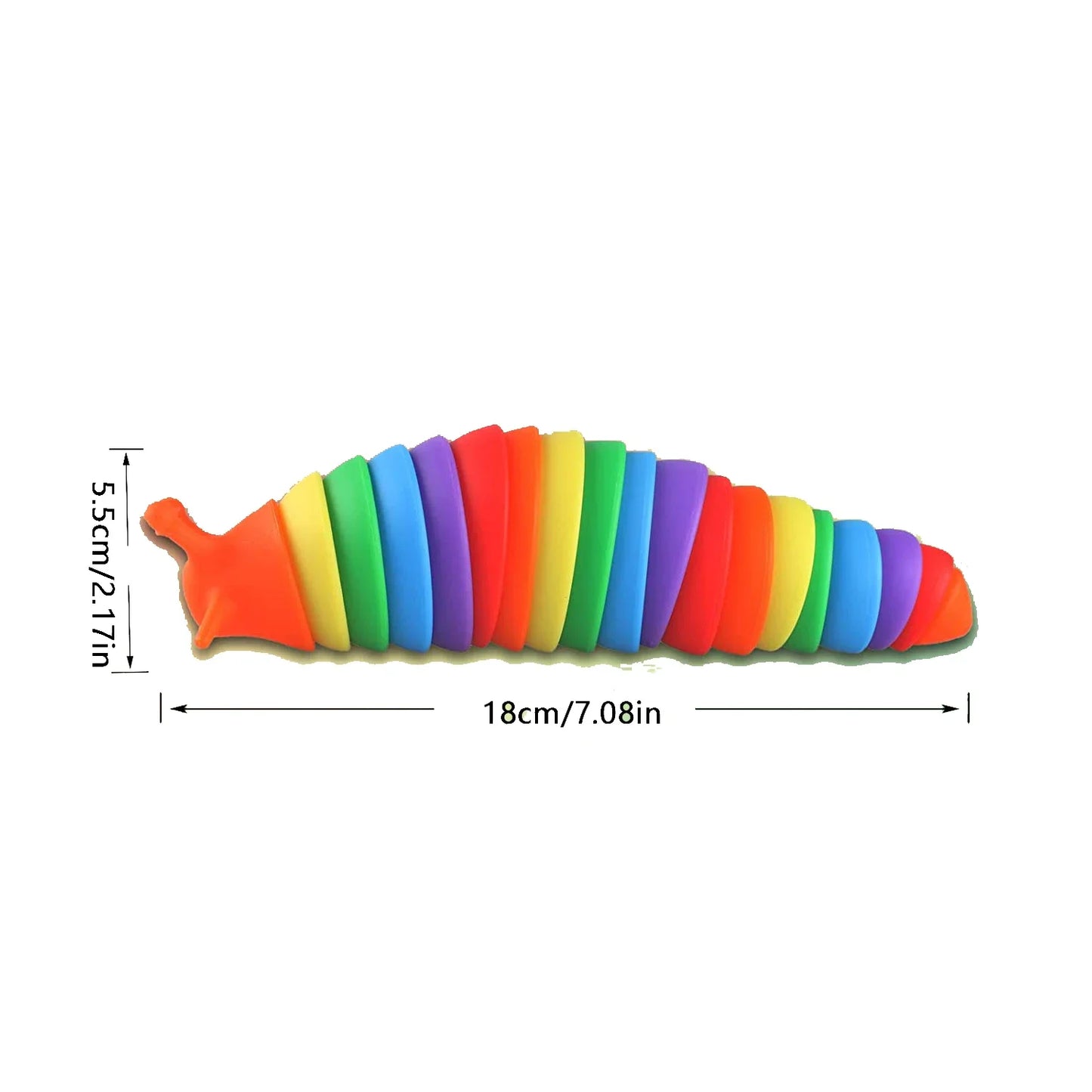 Colorful Slug Snail Fidget Toy | Articulated 3D Sensory Toy for Stress Relief & Anti-Anxiety | Fun for All Ages