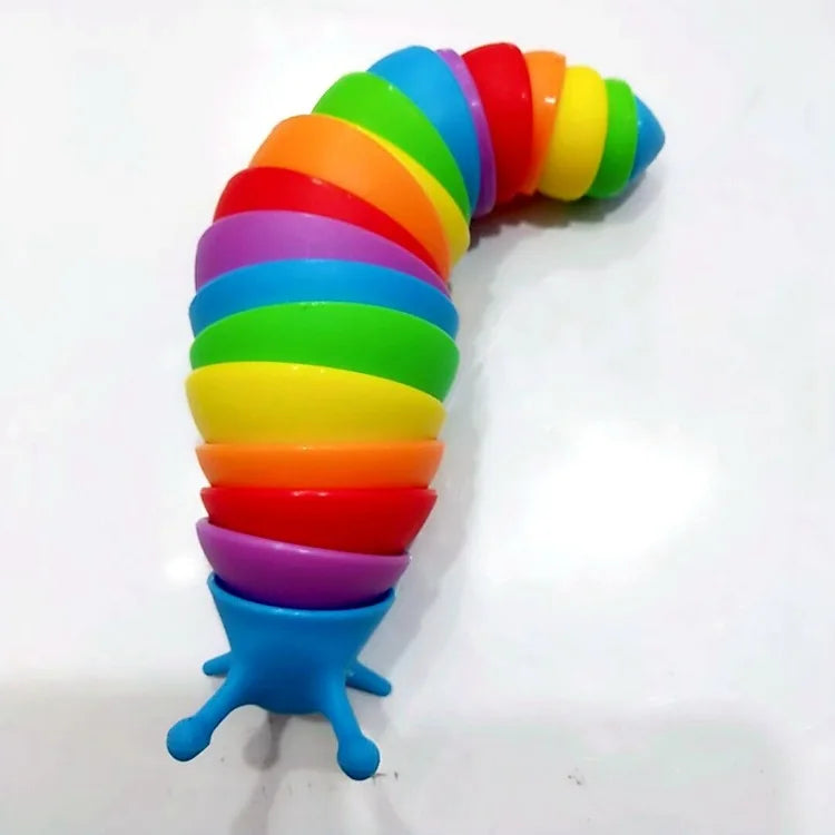 Colorful Slug Snail Fidget Toy | Articulated 3D Sensory Toy for Stress Relief & Anti-Anxiety | Fun for All Ages