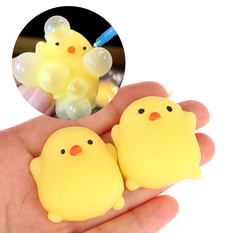 Cute Mini Chick Squishy Toys | 2-Pack Stress Reliever & Fidget Toys for Relaxation & Fun