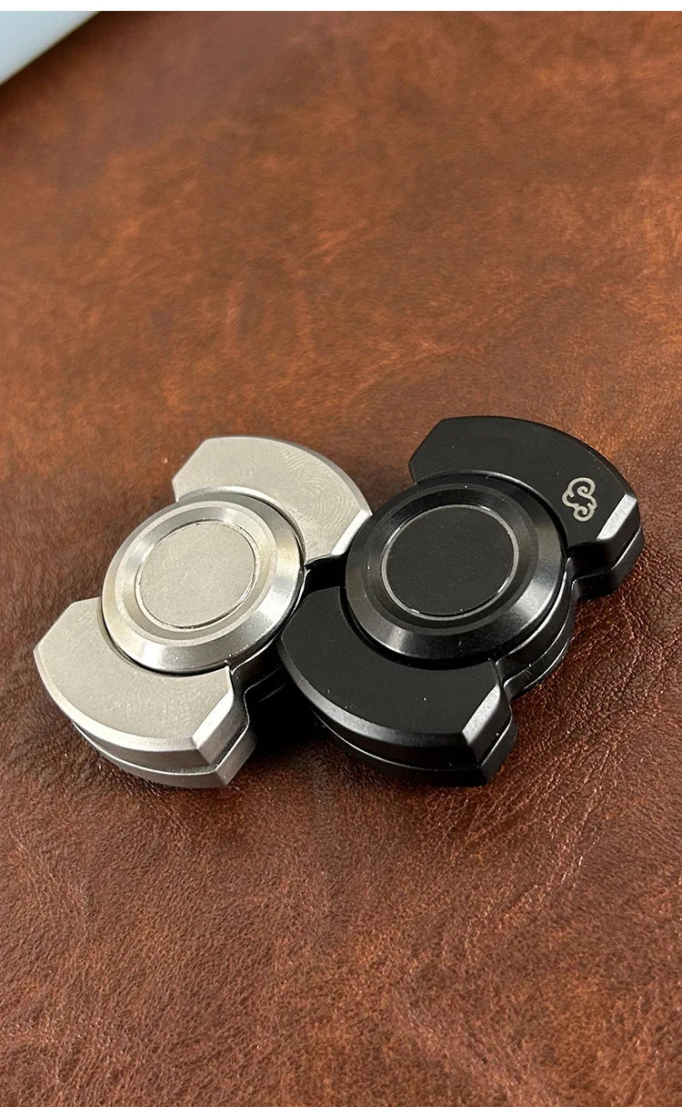 Stainless Steel 3-in-1 Fidget Spinner & Slider Combo | Metal Toy for Stress Relief & Focus for Adults with ADHD & Autism