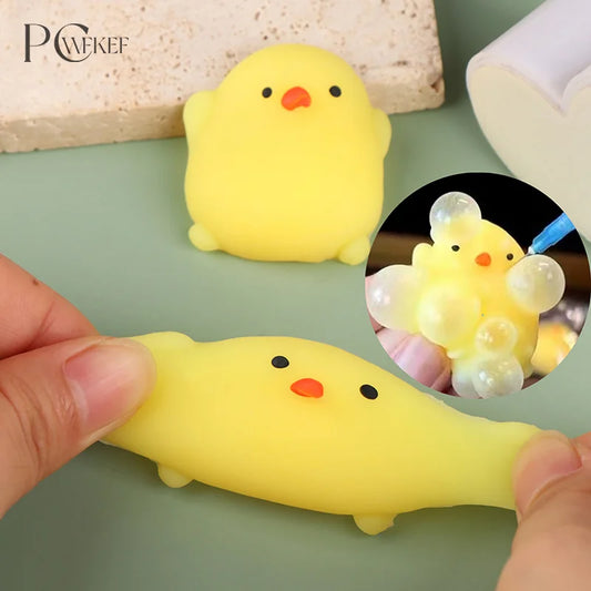 Cute Mini Chick Squishy Toys | 2-Pack Stress Reliever & Fidget Toys for Relaxation & Fun