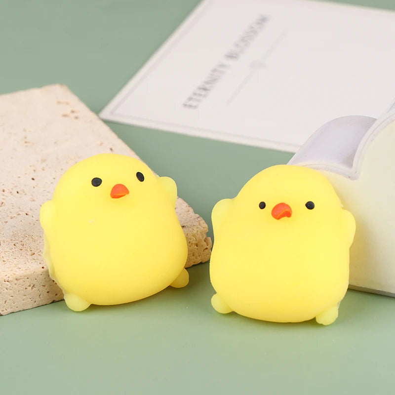 Cute Mini Chick Squishy Toys | 2-Pack Stress Reliever & Fidget Toys for Relaxation & Fun