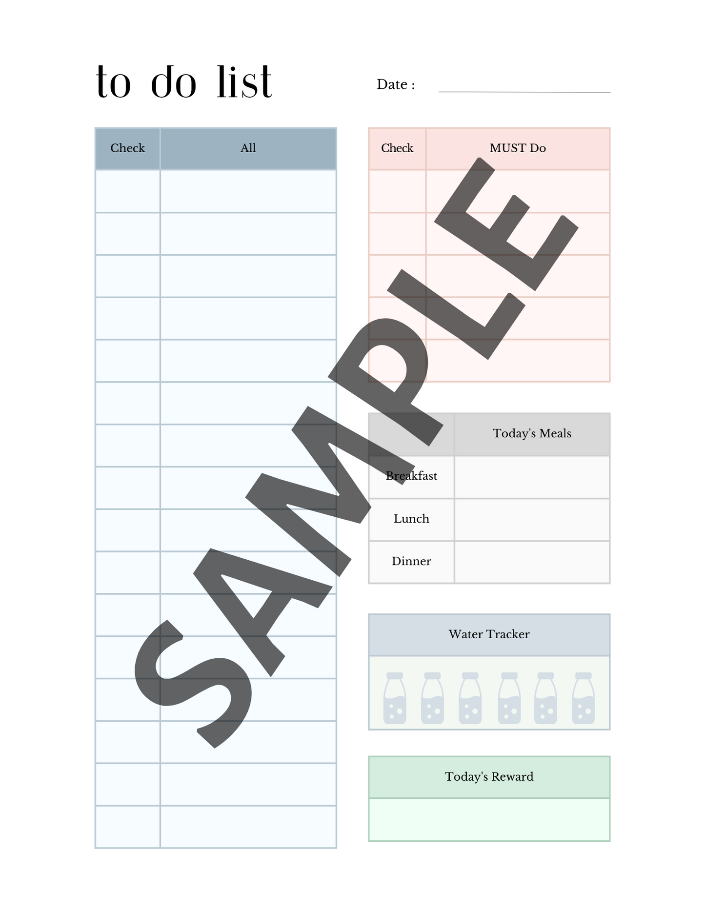 Daily Planner for ADHD Adults