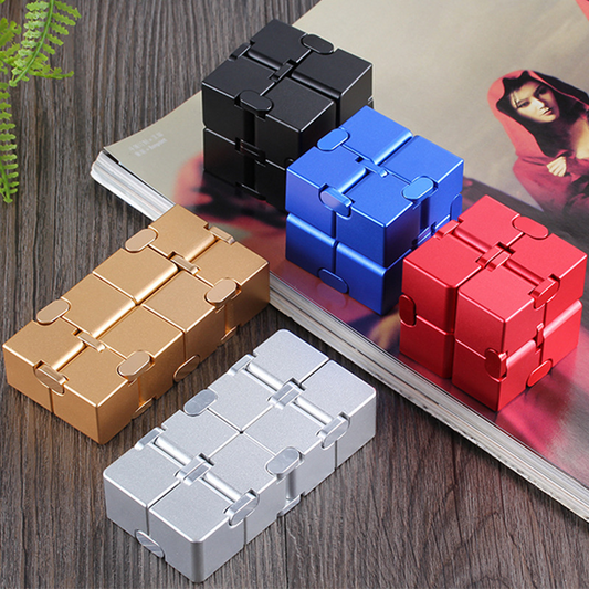 Stress Relief Toy Metal Infinity Cube